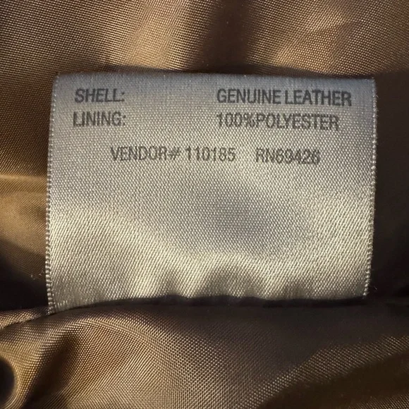 Wilsons Leather Brown Blazer with Lace Trim - Picture 6 of 9